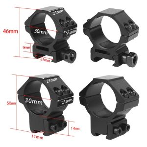 Telescópios DIA 25.4/30mm Montagens de escopo para riflescopes lanterna tática de telescópio 11/20mm Picatinny Weaver Mount Mount Acessórios de caça