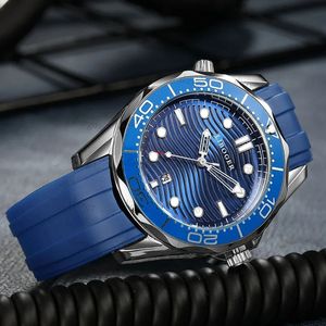 Мужские дизайнерские часы Liboger Quartz Watch Watch Rubber Strap Sports Watch Начатые часы роскошные аналоговые часы моды из нержавеющей стали из нержавеющей стали