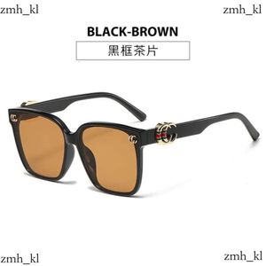 2024 Designer Cucci Sunglasses 2024 New G Family Large Frame Square Womens Trendy and High End Instagram Popular Plain Street Photo Showcase Face Small 343