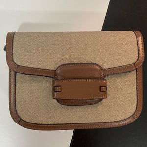 Роскошная сумка на плече, пакет, дизайнер, женская сумка, знаменитая сумка для бренда 1955 Седловая сумка модная сумочка винтажная сумка Brown Messenger Сумка высококачественная кожаная сумка
