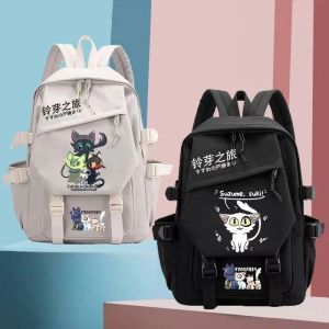 Backpacks Anime Suzume No Tojimari Backpack Mochila Students School Book Bags For Boys Girls Teenagers