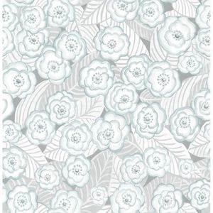 Vintage Floral Peel and Stick Wallpaper Gray Easy Install Repositionable Delicate Pattern Safe for Walls Ideal Any 240415