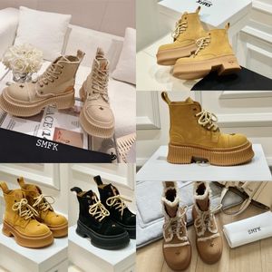 Designer Boots popular Trendy Women Short Booties Ankle Boot Luxury Soles Womens Party Thick Heel size 35-40 Chunky hiking SMFK GAI