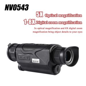 Kameror handhållen infraröd digital nattvision, kameravideo monokulär, AV -videoutgång, HD -nattvision för jakt, utomhus