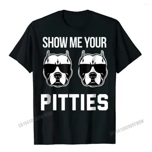 Ternos masculinos A1681 Funny Pitbull Dog dizendo camisa Homens Wome Classic Cotton Man Tops