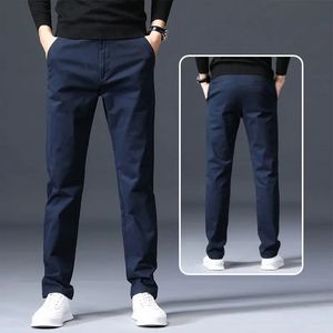 Vår- och höstgolfbyxor Mens British Slim Fit Pants Casual Pants Mens Mens Regelbundna koreanska mode mångsidiga golfsport Pan 240419