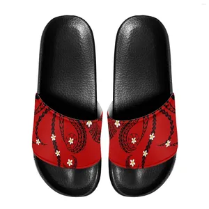 Pantofole Polinesia Toga Tongan Totem Tattoo Tonga Stampe Man Coppia Soft Eva Fashion Flip Flops Bagno non slip