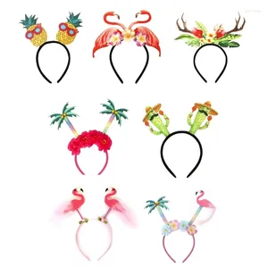 Party Supplies Headdress For Luau Headwear Flamingo Stall Market H9ED