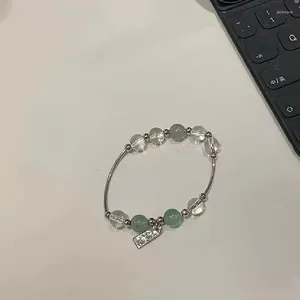 Charm Bracelets Green Strawberry Crystal Bracelet For Minority Design Sense Splicing Bosom Friend Student Direct Deal From Factory