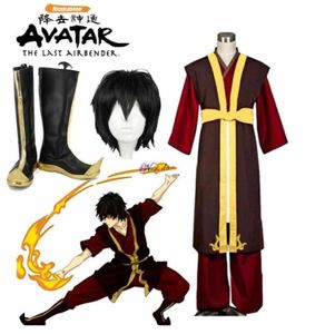 Avatar Ostatni Airbender Zuko Cosplay Costume King039s Prince Mundur Anime Aang Zuko Cosplay Buty na Halloween Party Q01162873