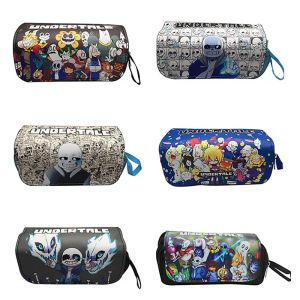 Wallets Undertale Cosplay Pen Lápis Case Cartoon Escola Student Box Box Cosmética Bolsa de Maquiagem Presente