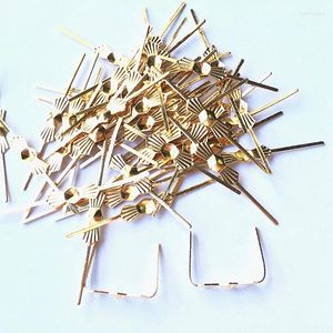 Kronleuchter Kristall Top -Qualität 500pcs/Los L40mm Gold Schmetterling Form Kupfer Krawatten Bowit Oktagon Perlen Teilanschluss Metallhaken
