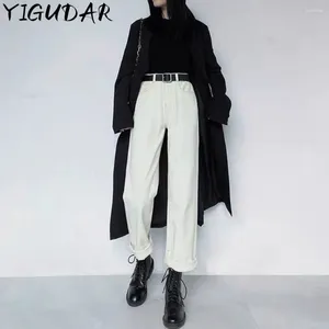 Jeans femminile donna alta vita coreana gamba dritta abbigliamento femminile vestiti vintage streetwear y2k pantaloni