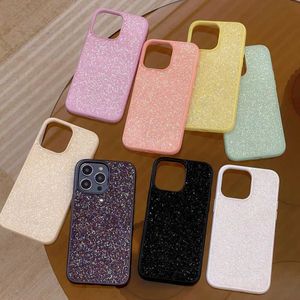 Mobiltelefonkisten Luxus Bling Glitter Diamond Telefon Shell Cover für iPhone 15 Pro Max 14 13 12 11 Fashion Shock Proof Case Coque Funda J240418