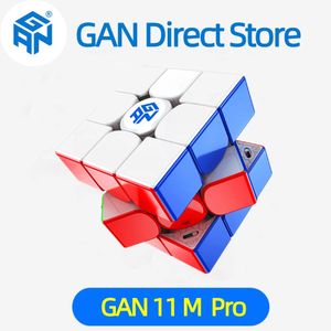 GAN 11 M Pro Magnetic Speed ​​11M UV Professional Magic Speedcube Guzzle Toys للأطفال 240418