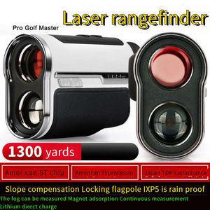 Golf Laser Rangefinder Slope Compensation Flagpole Lock with Magnetic Suction 1300 Yards Rechargeable