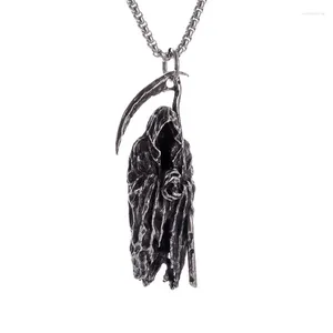 Pendant Necklaces Skeleton Necklace Ins Cold Wind Disco Dancing Tide Brand Sweater Chain Accessories Domineering Joker Men And Women.