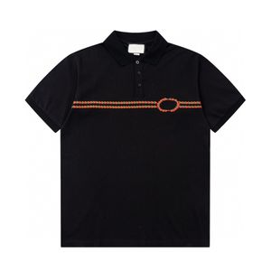 Polo Gömlek Tasarımcısı Polos Gömlekler İçin Gömlekler Moda Odak Nakış Jamsi Jarter Küçük Arılar Desen Giysileri Kıyafetler Tee Siyah ve Beyaz Erkek T Shirtq37