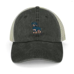 Bollmössor Dachshund Cowboy Hat Gentleman Sports Cap Mountaineering Trucker Hats för män Kvinnor