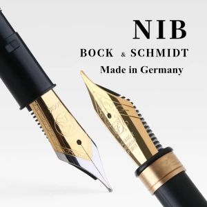 Pens Size 5, 6 German SCHMIDT/BOCK goldplated/silver fountain pen nib EF 0.38mm /F 0.5mm Nib Stationery Office Supplies Writing Pen
