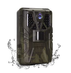 Kameror Wildlife Trail Camera 36MP 2,7K Video Hunting Cameras Infrared Night Vision Photo Trap HC910A Wireless Surveillance Tracking Cam