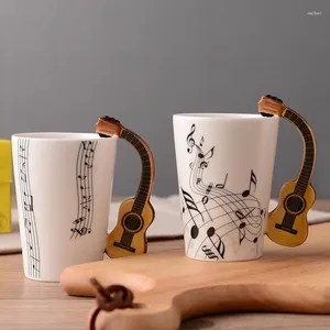 Mugs Creative High Beauty Home Ceramic Cup Instagram Music Water Coffee Couple Mug Gift