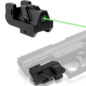 Scopes Pistol Green Laser Sight Fits Picatinny Weaver Rail Military Handgun Hunting Laser with Usb Rechargeable Cable for Weapon Gun