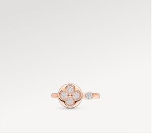 Com caixa de amor anel de alta qualidade anel de designer anel de diamante aberto 18k jóias de moda dourada feminino promessa de casamento anéis para mulher presente de aniversário