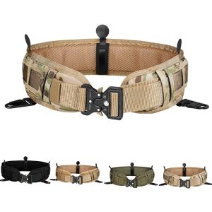 Accessories Tactical Belt Molle War Battle Military Equipment Nylon Girdle Adjustable SWAT Army Waistband Waist Support Working Hunting Belt