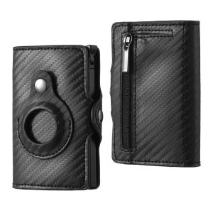 Holders Airtag Wallet Luxury Leather Card Bag For Apple Airtags Tracker Antilost Protective Cover Men Women Pu Wallet With Airtags Case