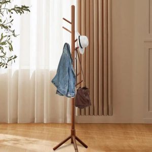 Bags Natural Wood Clothes Rack Stand Branch Shape Handbag Hat Coat Hanger Living Room Clothing Organizer Home Nordic Furniture