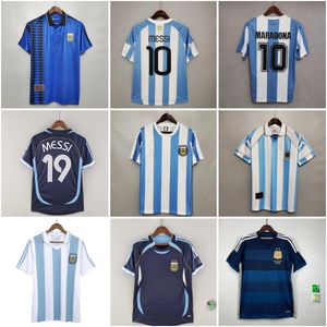 1978 1986 1998 Argentina Retro Soccer Jersey Maradona 1994 1996 2000 2001 2006 2010 Kempes Batistuta Riquelme Higuain Kun Aguero Caniggia Aimar Football قمصان