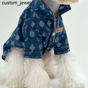 Jackets de cães de moda Designer cães roupas de jeans de pano de cachorro