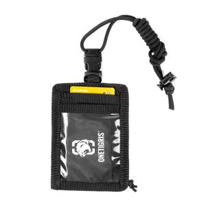 Plånböcker Onetigris Arméfläkt Taktiskt ID -kortfodral Patch Neck Lanyard och kreditkortsorganisatör Byt Purse ID Wallet Holder