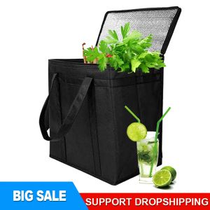 Bags Hot Portable Fridge Bag Insulated Bag Lunch Box Thermal Cooler Bag Folding Fashion Picnic Travel Food Container Tote Bags Box