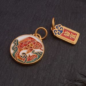 GeoMancy Accessory China-Chic Sand Gold Lotus Carparving Everythingは適切なペンダントDIYロープブレスレットアクセサリー