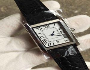Högkvalitativ automatisk klocka Mekanisk Men039s Watches Wrist Watch Black Leather Strap Mens Male Sports Armwatch2697486