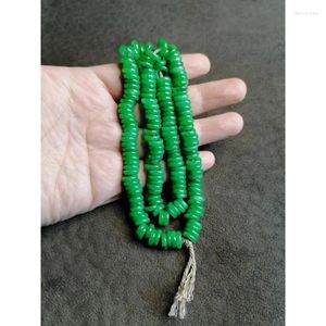 Pendant Necklaces Emerald Dry Green Buddha Beaded Necklace Spacer Beads
