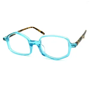 Sunglasses Frames Irregular Multicolor Premium Acetate Glasses Unisex Handmade Designer Eyeglasses With Full Package