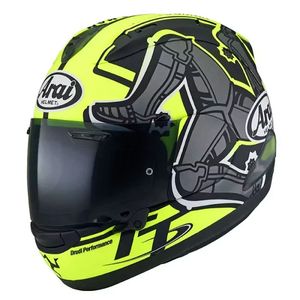 Arai Rx7x Isle of Man TT IOM Yellow Full Face Helmet Off Road Racing Motocross Motorcykelhjälm