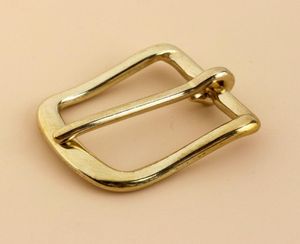 Solid mässingsbälte spännen End Bar Heel Bar Buckle Single Pin Belt Half Buckle For Craft Bag Strap Jeans Webbing Dog Collar7768523