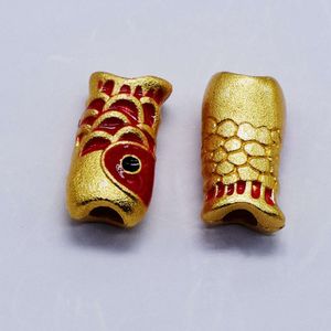 Geomancy Accessory Sand Goldアクセサリー、大きな穴、KO、赤い魚、幸運、現在の頭、道路交通、ビーズ、ブレスレット、DIYジュエリー、ペンダント