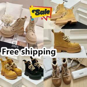 2024 Designer Boots popular Trendy Women Short Booties Boot Luxury Soles Womens Party Thick Heel size 35-40 Chunky hiking Desert SMFK GAI