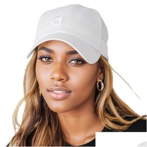 Utomhushattar Al Yoga Off-Duty Cap Trucker Baseball Bomull Embrodery Hard Top Hat Man och kvinnlig europeisk amerikansk trend Casual Sun P OT97T