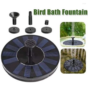 Garden Decorations Solar Fountain Pump 1.4W With 6 Nozzles Bird Bath Water Floating Fountains Suitable For Ponds