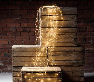 Strings 200 LEDs Vines Copper Wire Waterfall Led String Lights Garland For Christmas Home Decor Fairy Luminary Holiday Lighting2131063