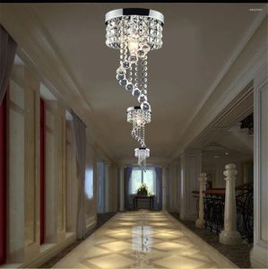 Tavan Işıkları Modern Led Kristal Avize Işık Ceiing Lamba Parlaklık Asma Kolye Aydınlatma Armatürleri Oturma Odası Koridoru için Armatür