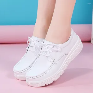 Casual Shoes Woman Sneakers Women Platform Wedges Soft Work Breathable Comfortable Non-slip White Nursing