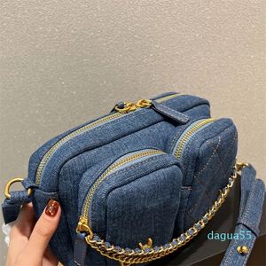 Torby na ramię designerskie torebki luksusowe łańcuch crossbody torby mody torby podwójne kieszenie posłańca