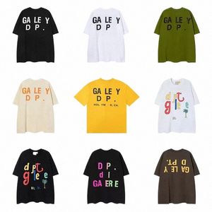 GalleryDept Shird Tシャツの男性デザイナーシャツ女性ティーメンズトップスTシャツデザイナーfi豪華な乗組員首の半袖コットカーLette T7ct＃